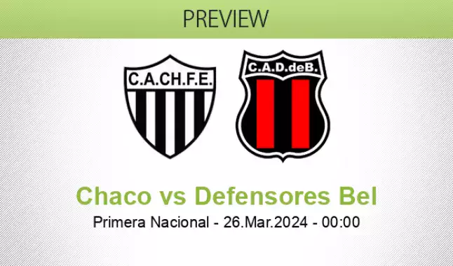 Chaco For Ever Defensores de Belgrano betting prediction