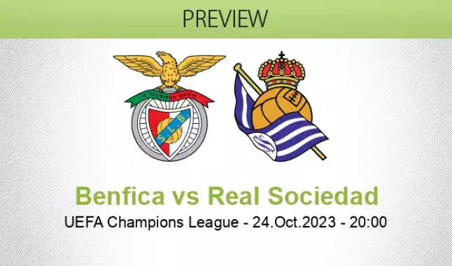 Real Sociedad vs Benfica Prediction and Betting Tips